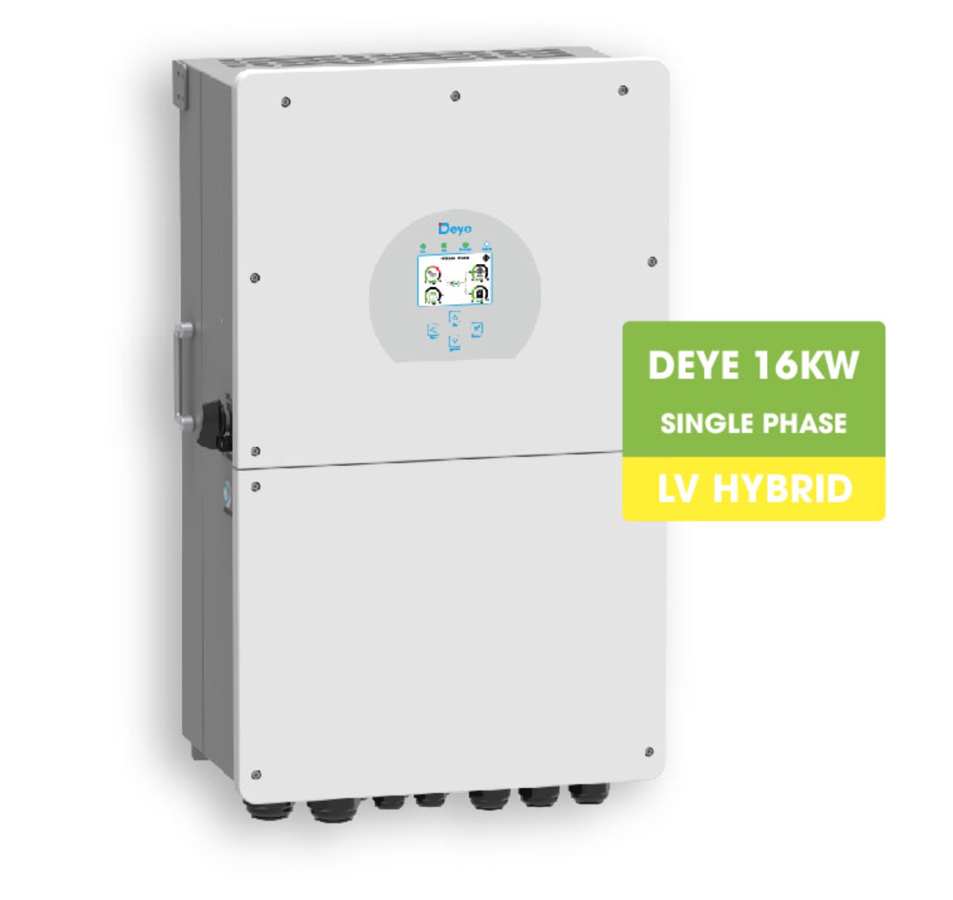 Biến tần Hybrid DEYE 16KW 1 pha, model SUN-16K-SG01LP1-EU