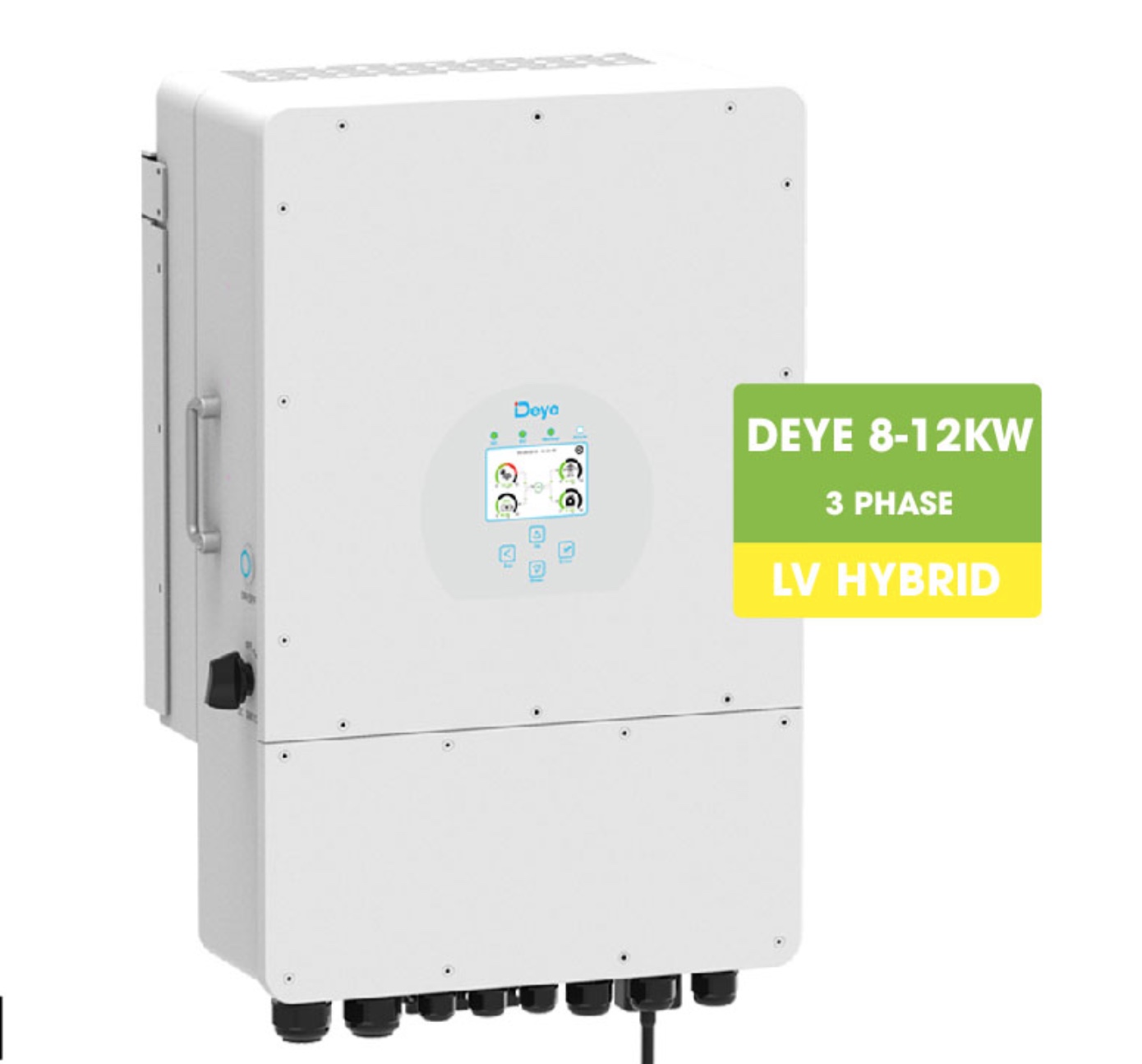 Biến tần Hybrid DEYE 12kW 3 pha, model SUN-12K-SG04LP3-EU