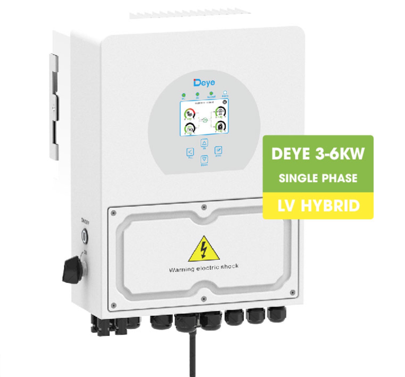 Biến tần Hybrid DEYE 6KW 1 pha, model SUN-6K-SG04LP1-EU