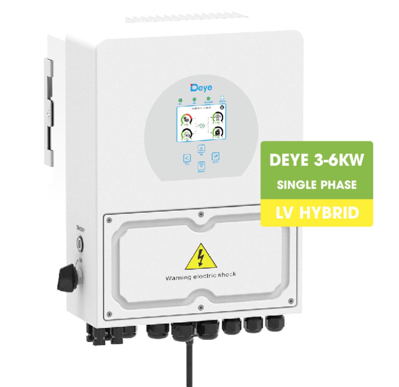 Biến tần Hybrid DEYE 5KW 1 pha, model SUN-5K-SG04LP1-EU